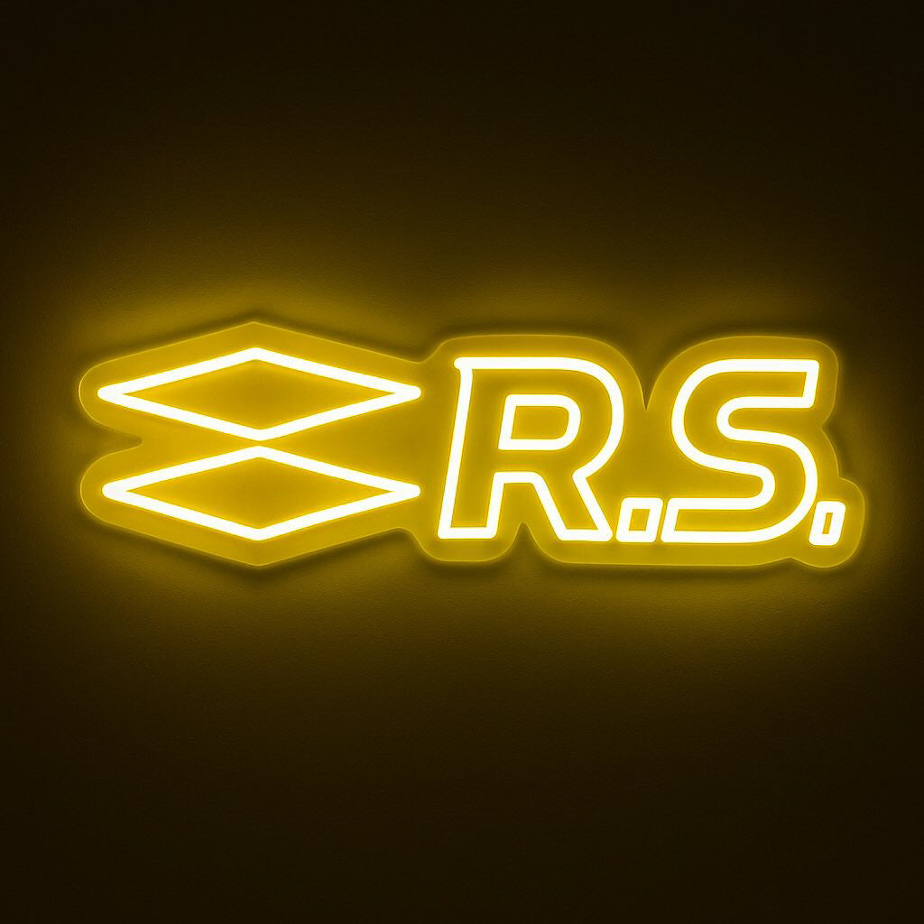 Renault RS - Néon déclaration d’intérieur Renault