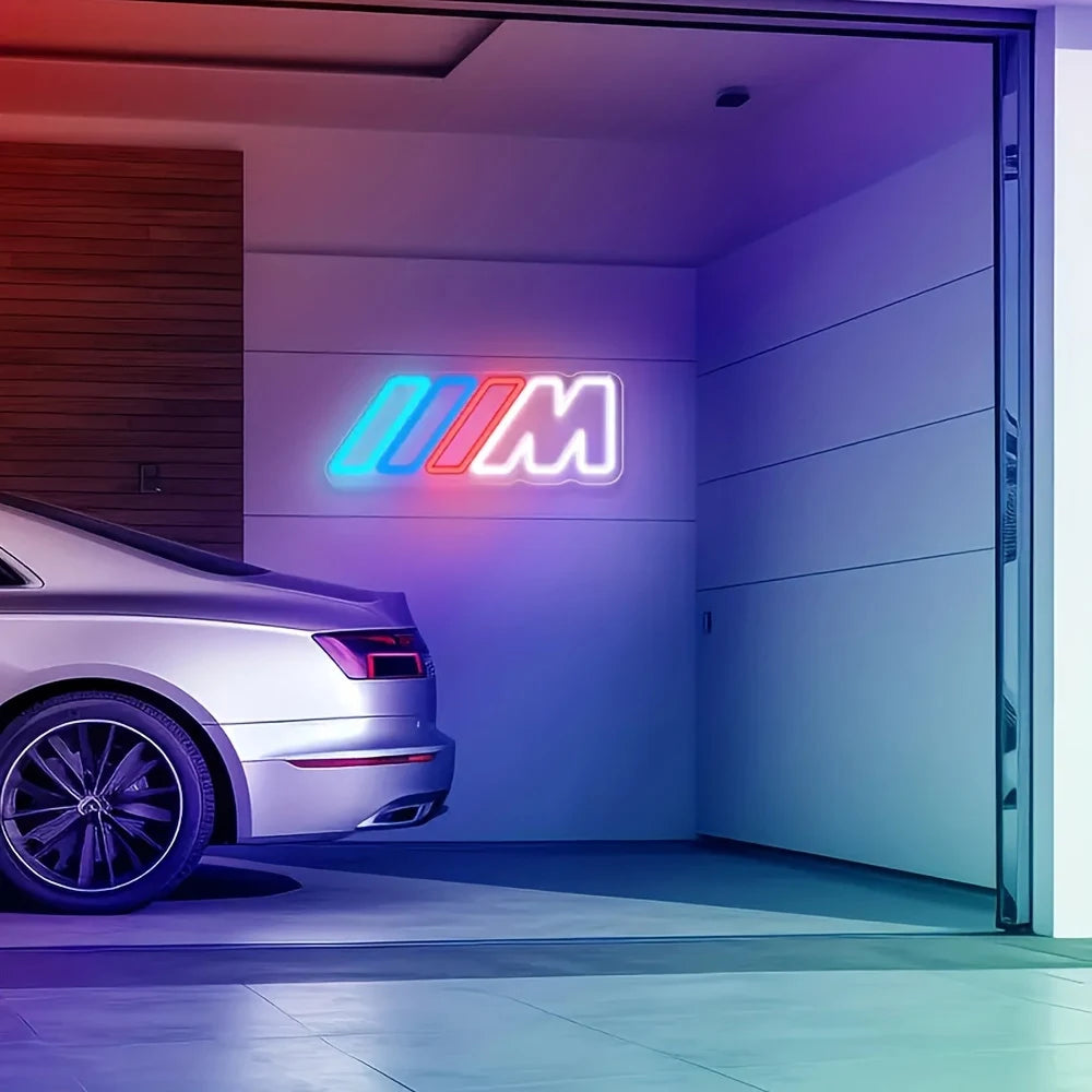 BMW M - décoration néon logo rétroéclairée