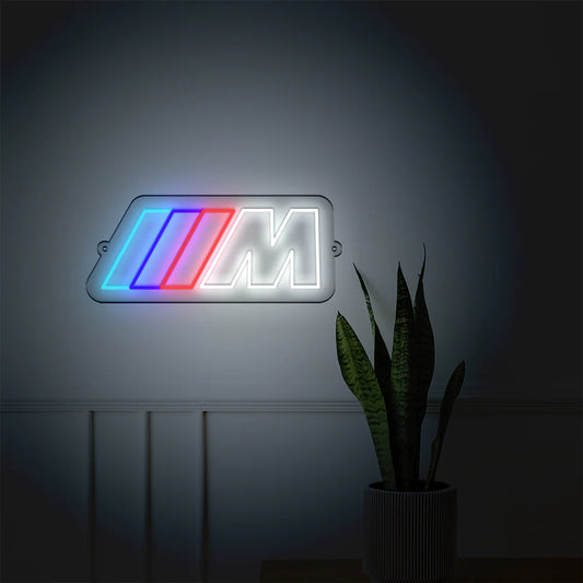 BMW M - décoration néon logo rétroéclairée