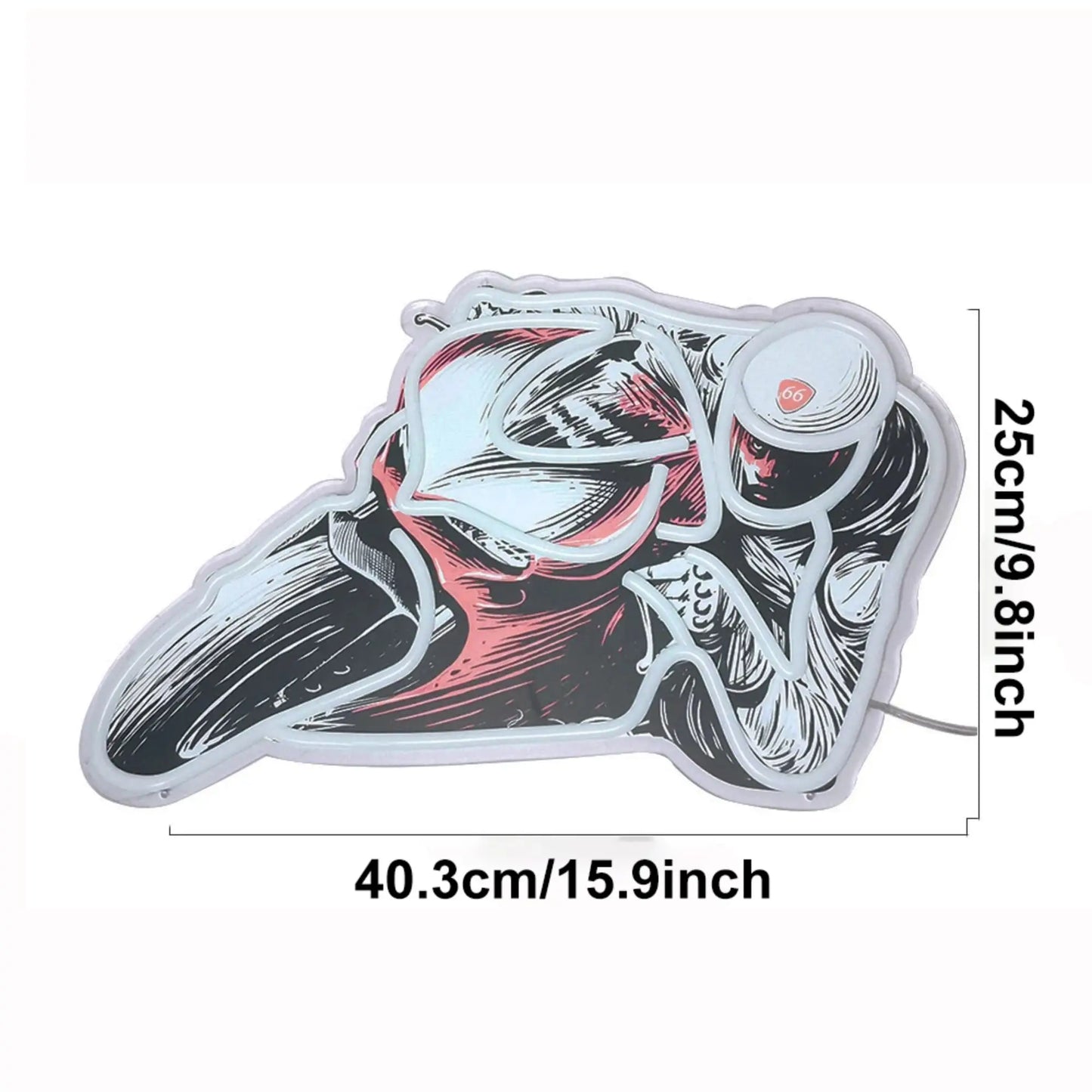 Motorcycle Race Neon Sign USB LED Neon Light Sign for Wall Decor Living Room Bedroom Man Cave Home Party Decor Gift Night Light
